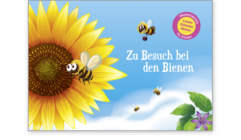 Broschüre Zu Besuch bei den Bienen Wissenswertes für Kinder: Lesen, Malen, Rätseln