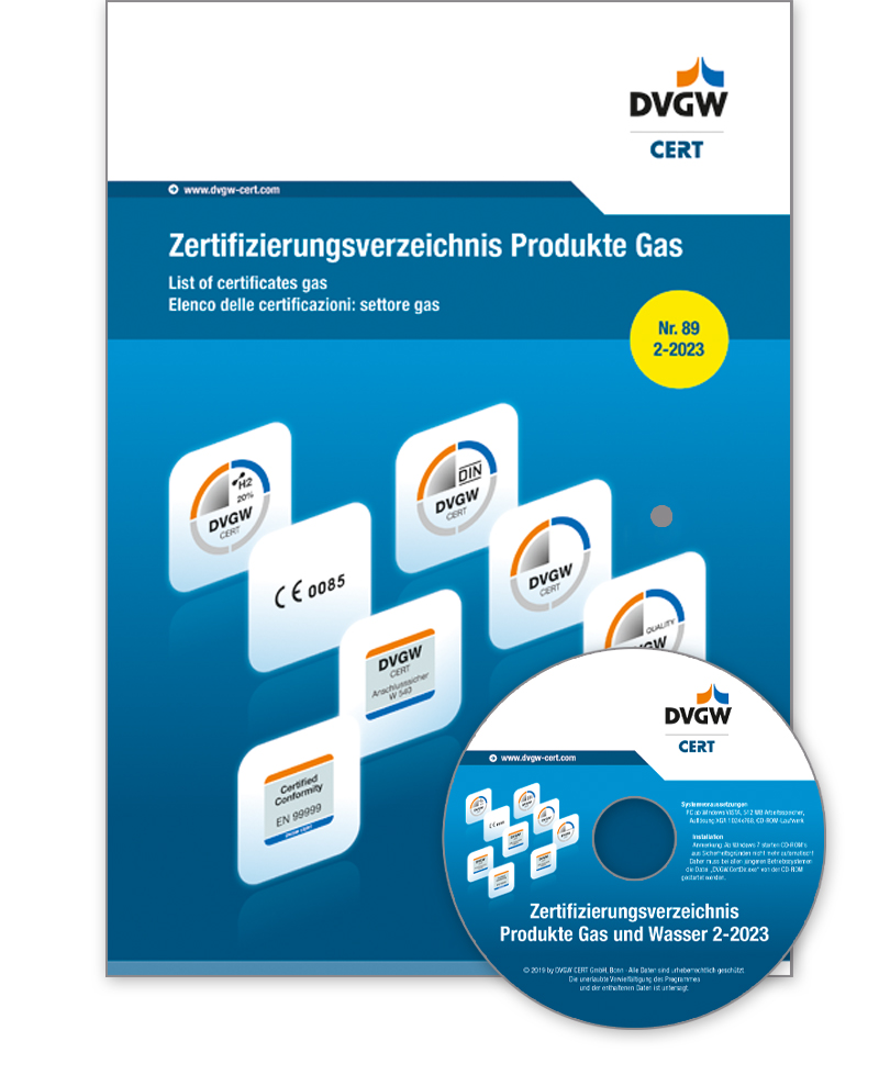 Zertifizierung Gas inkl. CD