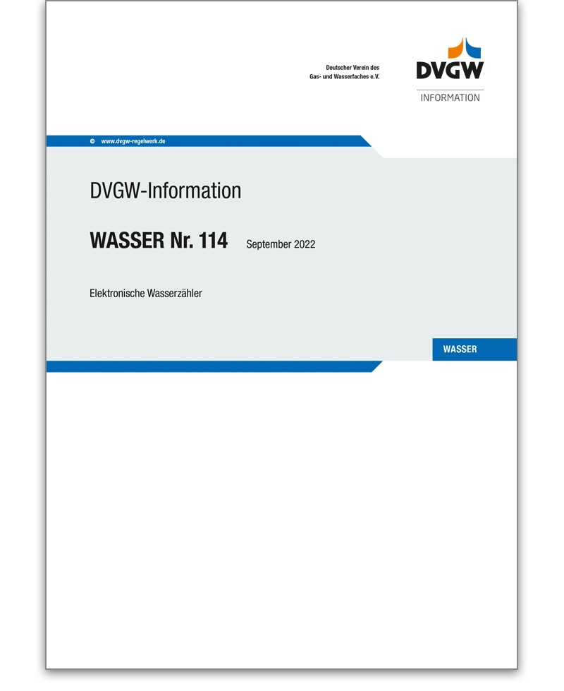 DVGW-Information Wasser Nr. 114 Ausgabe 2022