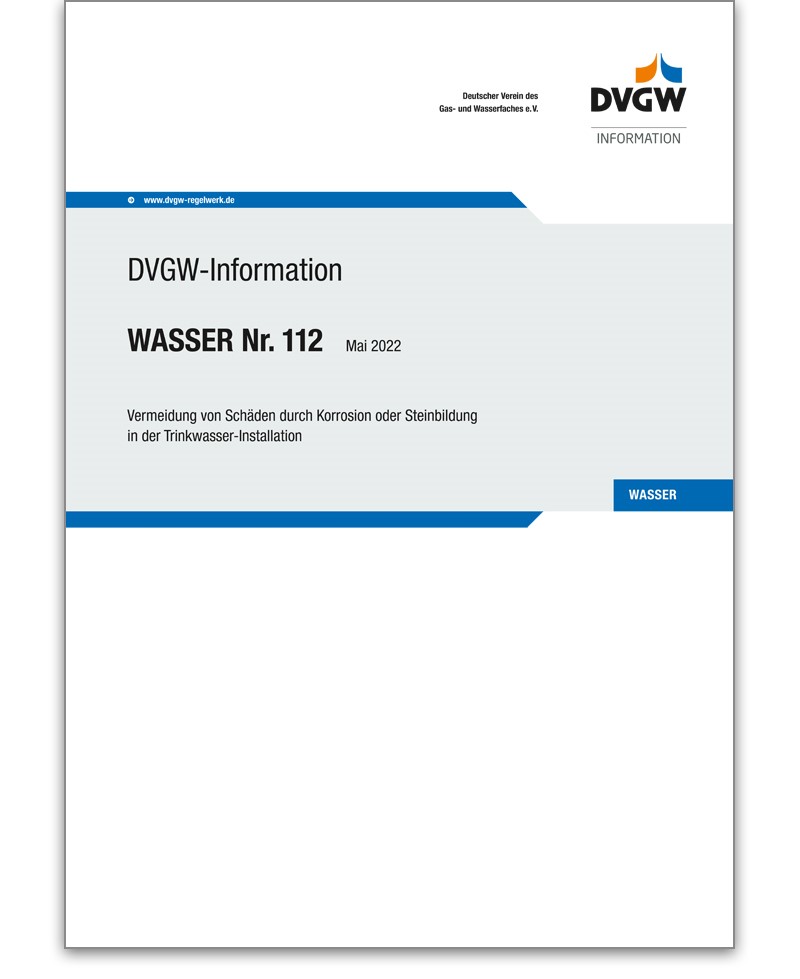 DVGW-Information Wasser Nr. 112 Ausgabe 2022