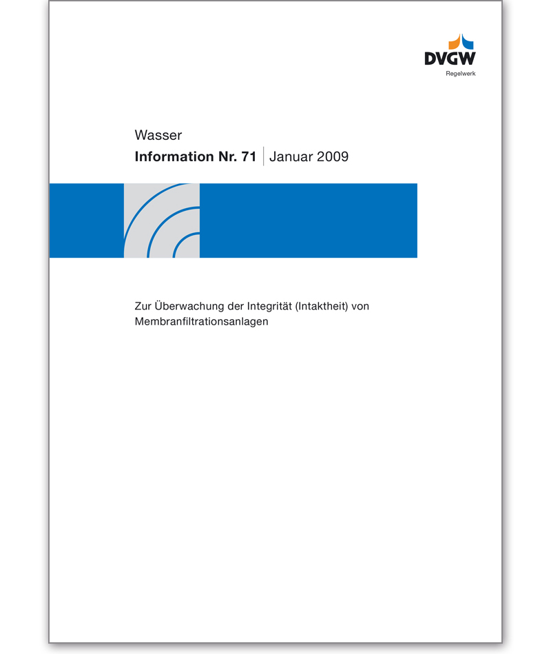 DVGW-Information Wasser Nr. 71 Ausgabe 2009
