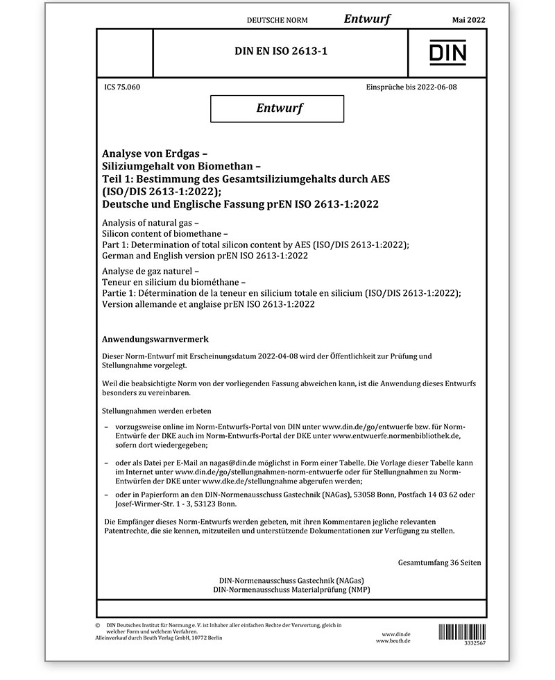 DIN EN ISO 2613-1 Entwurf  05/2022  -PDF-Datei-