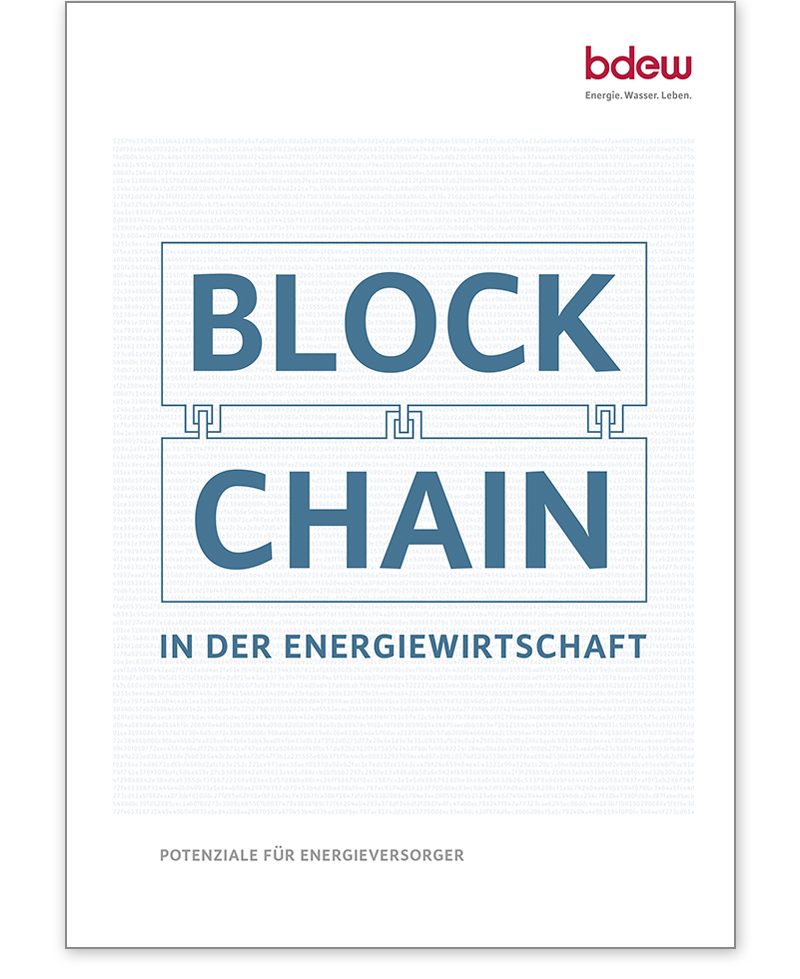 Broschüre  Blockchain in der Energiewirtschaft Potenziale für Energieversorger