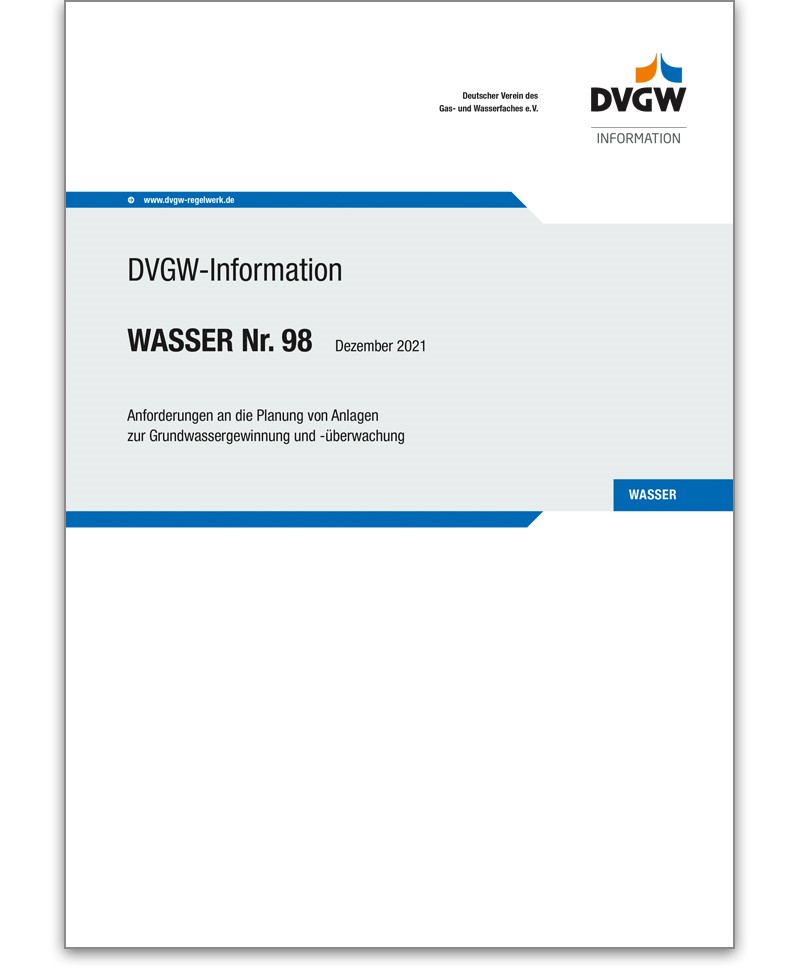 DVGW-Information Wasser Nr. 98 Ausgabe 2021
