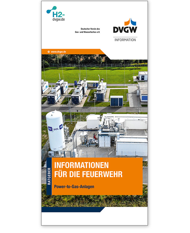 Faltblatt Informationen für die Feuerwehr - Power-to-Gas-Anlagen