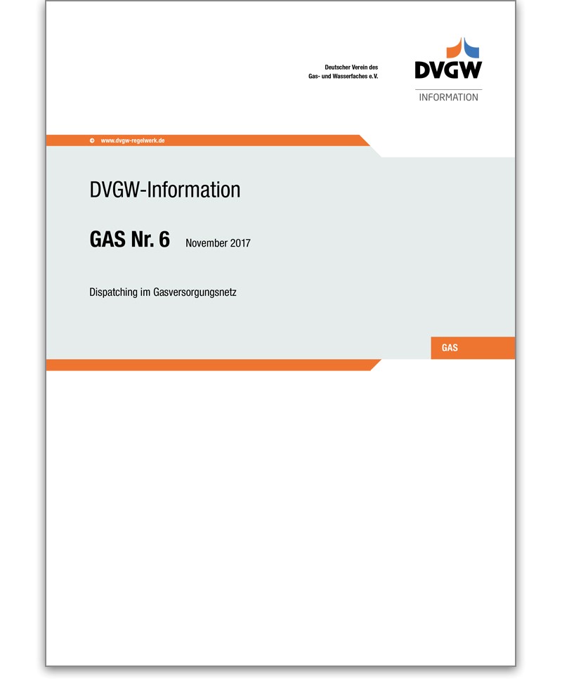 DVGW-Information Gas Nr. 6 Ausgabe 2017