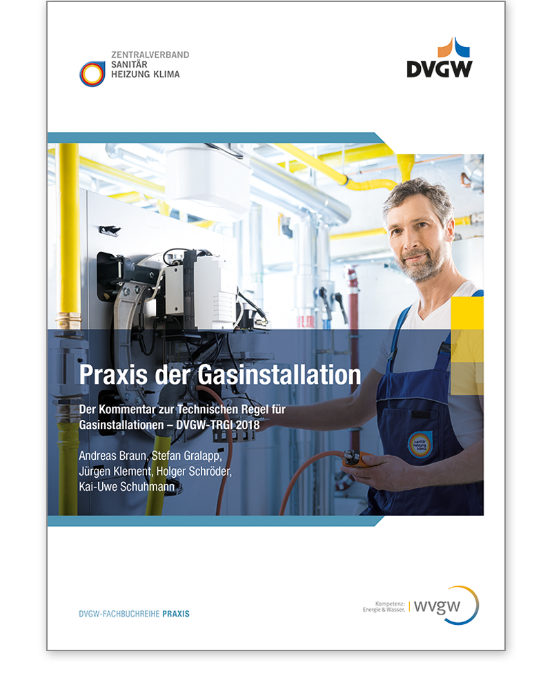 Buch  Praxis der Gasinstallation - Der Kommentar zur Technischen Regel für Gasinstallationen; DVGW-TRGI 2018