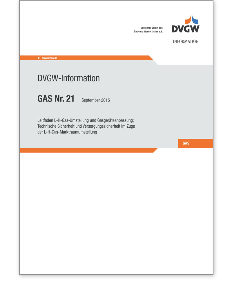 DVGW-Information Gas Nr. 21 Ausgabe 2015