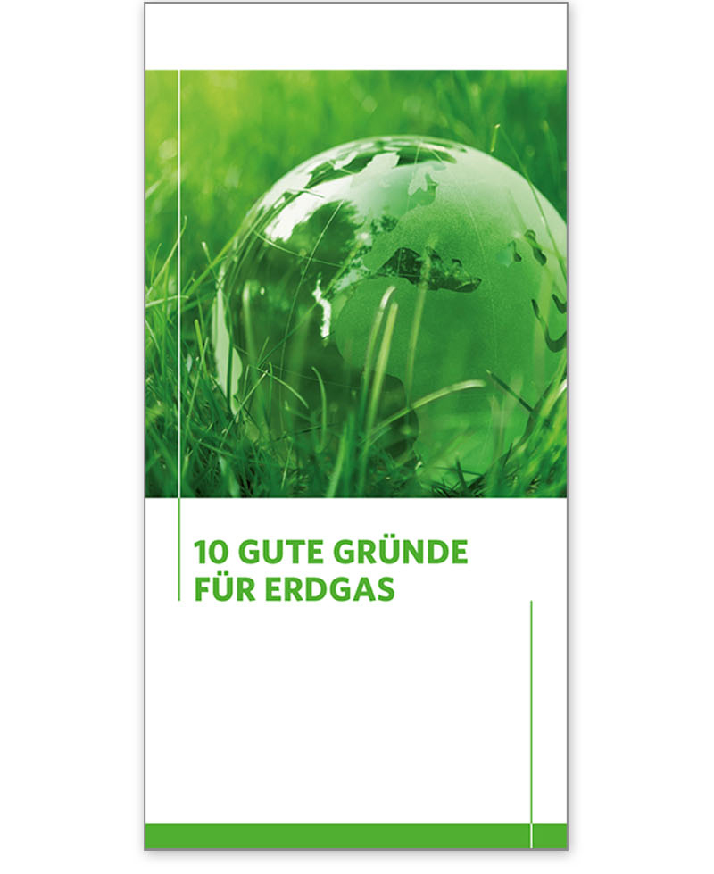 Faltblatt 10 gute Gründe für Erdgas