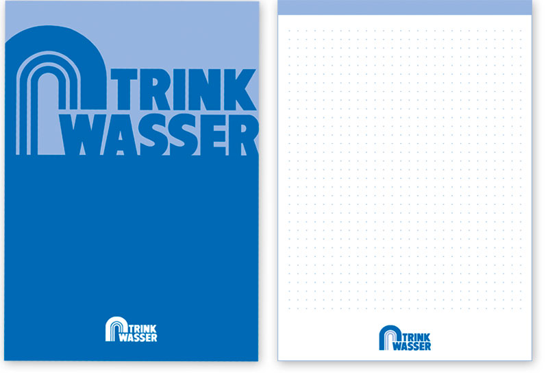  Notizblock mit Logo "Trinkwasser"