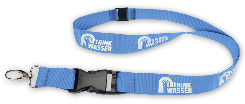 Promotion-Band, recycelt -  mit Logo "Trinkwasser"
