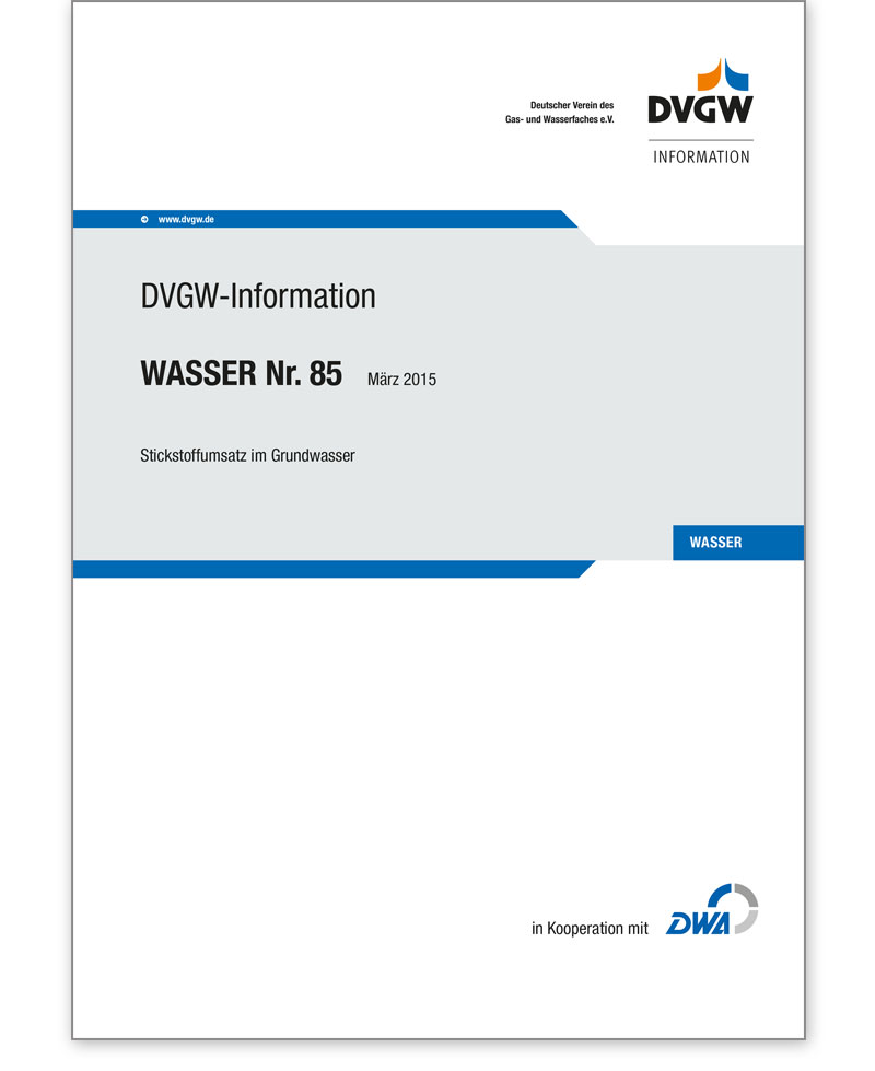 DVGW-Information Wasser  Nr. 85 Ausgabe 2015