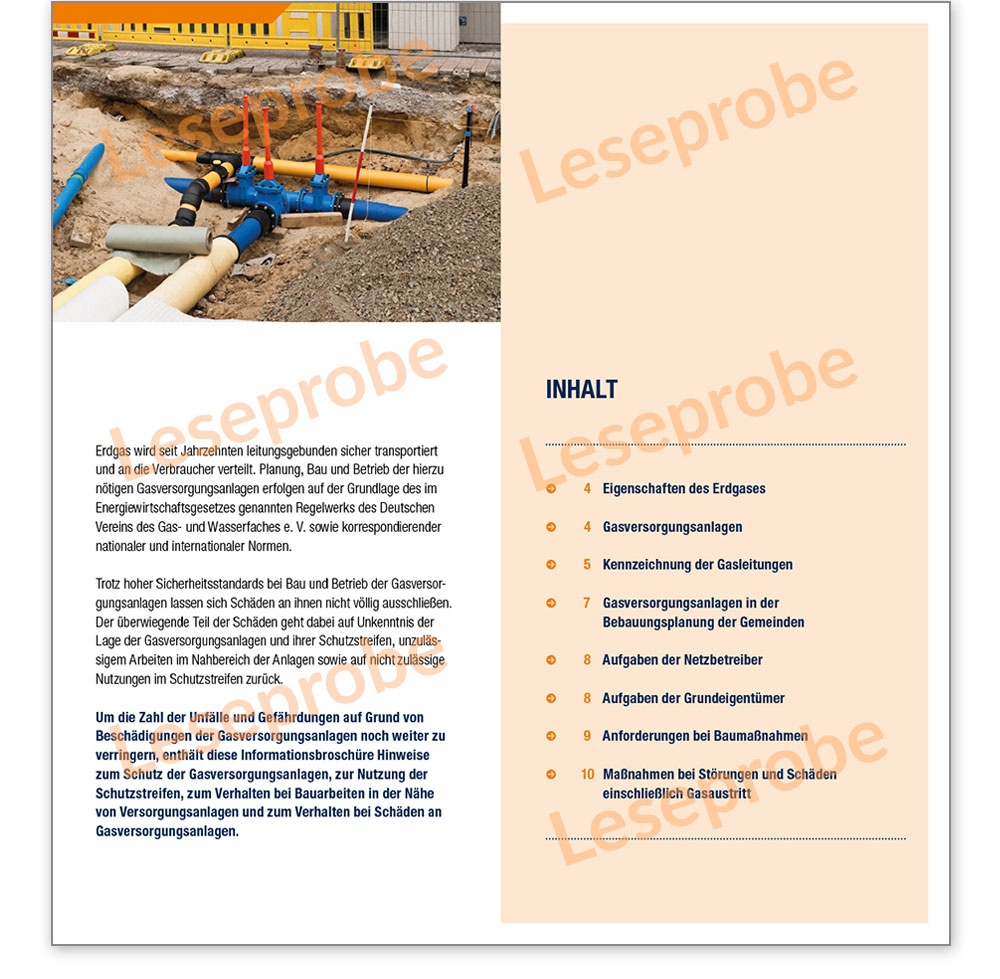 Vorschau der Broschüre Schutz von Gasversorgungsanlagen
