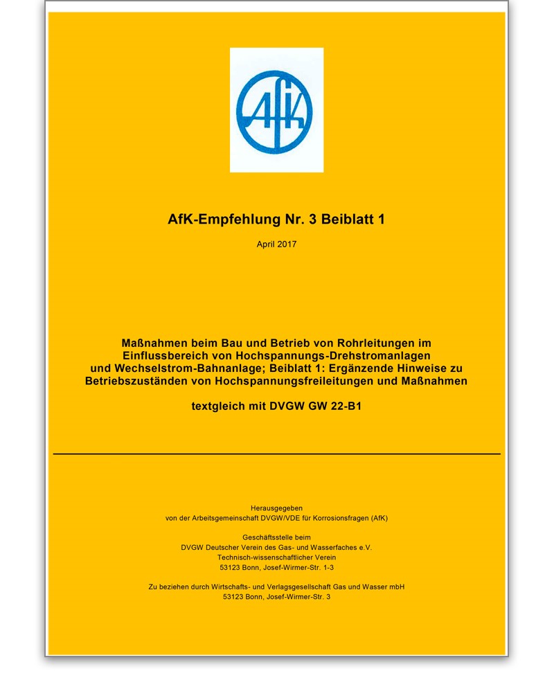 AfK-Empfehlung Nr. 3 Beiblatt 1 Ausgabe 2017