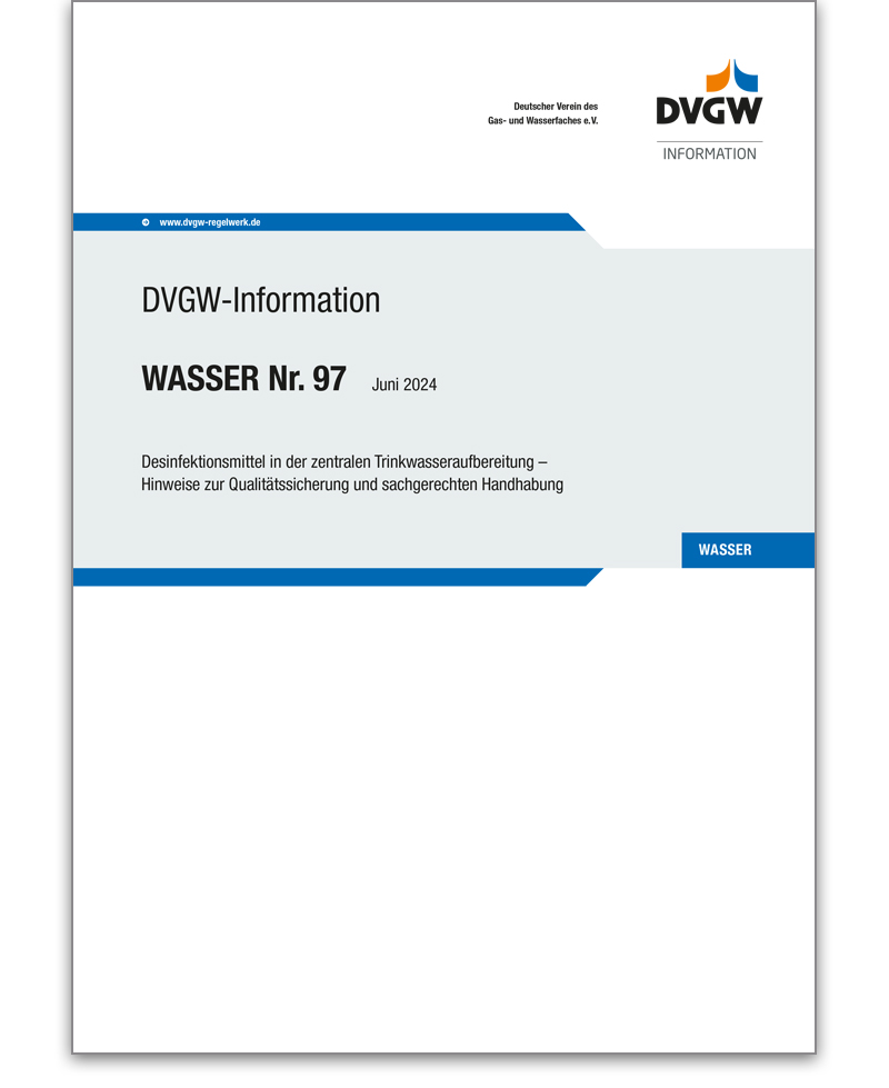 DVGW-Information Wasser Nr. 97 Ausgabe 2024