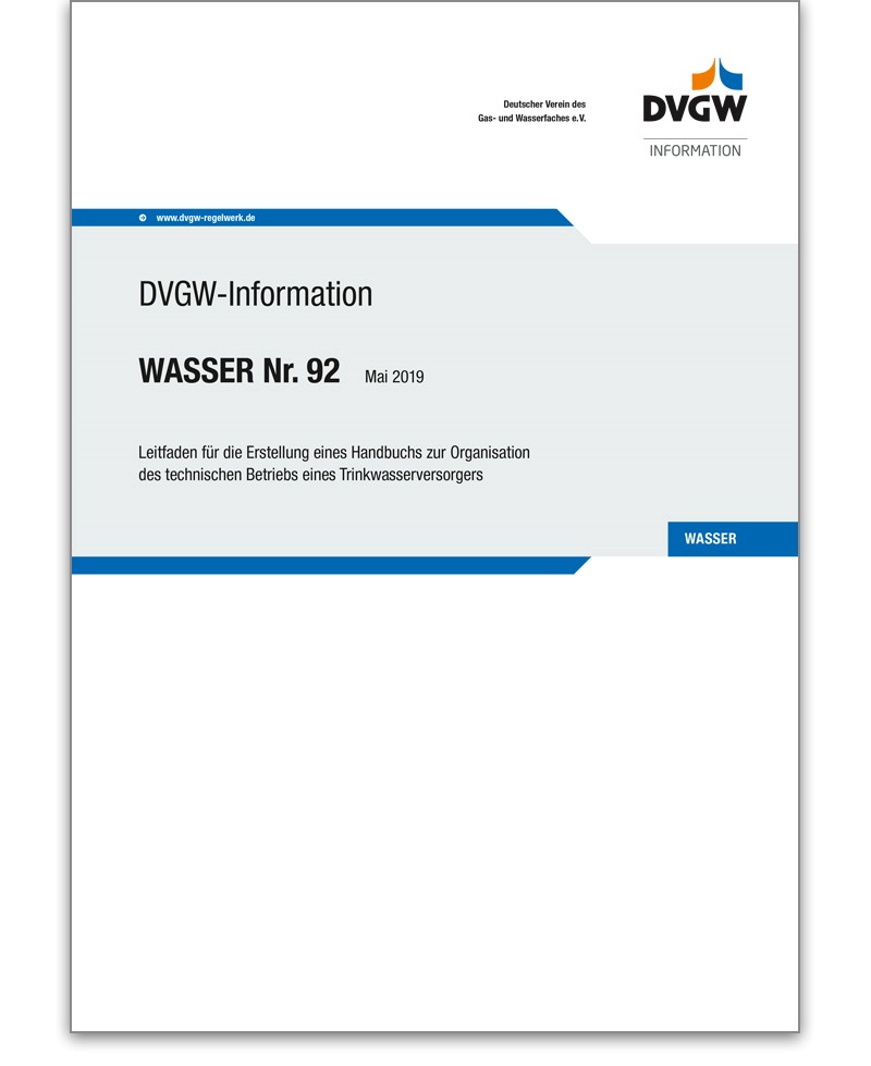 DVGW-Information wasser Nr. 92 Ausgabe 2019