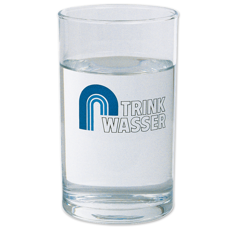  Wasserglas (0,2 Ltr.) mit Logo "Trinkwasser"