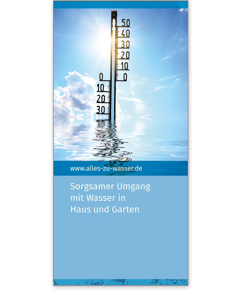 Faltblatt Sorgsamer Umgang mit Wasser in Haus und Garten (Wasserportal)