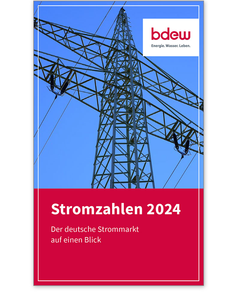 Faltblatt Stromzahlen 2024, der deutsche Strommarkt auf einen Blick