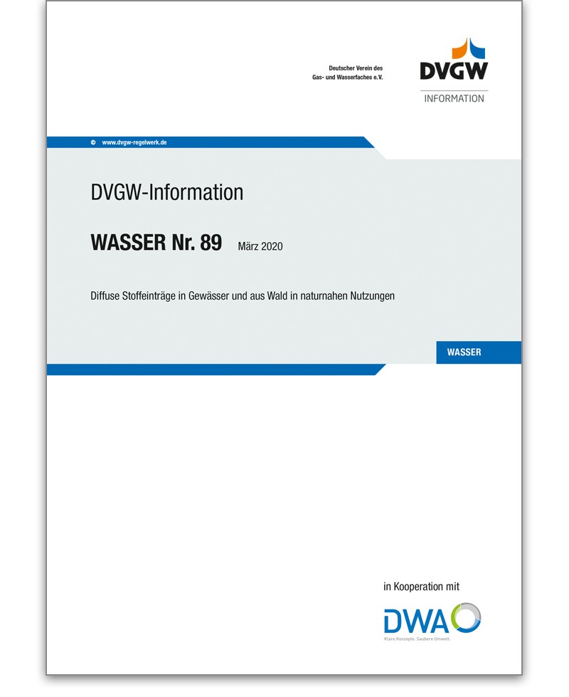 DVGW-Information Wasser Nr. 89 Ausgabe 2020