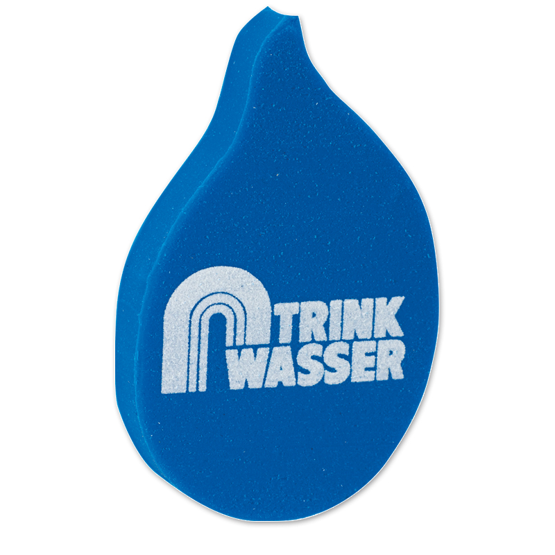 Radiergummi Nassi mit Logo Trinkwasser