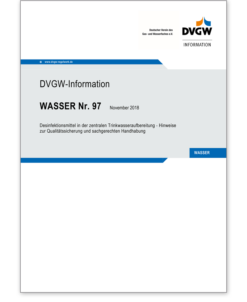 DVGW-Information Wasser Nr. 97 Ausgabe 2018