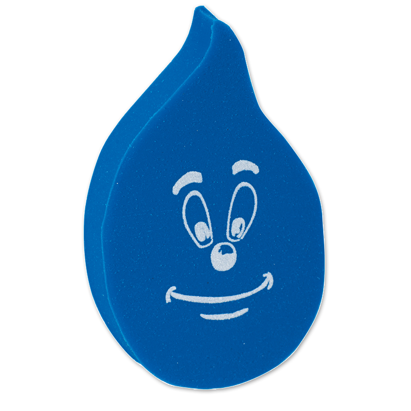  Radiergummi "Nassi" mit Logo "Trinkwasser"