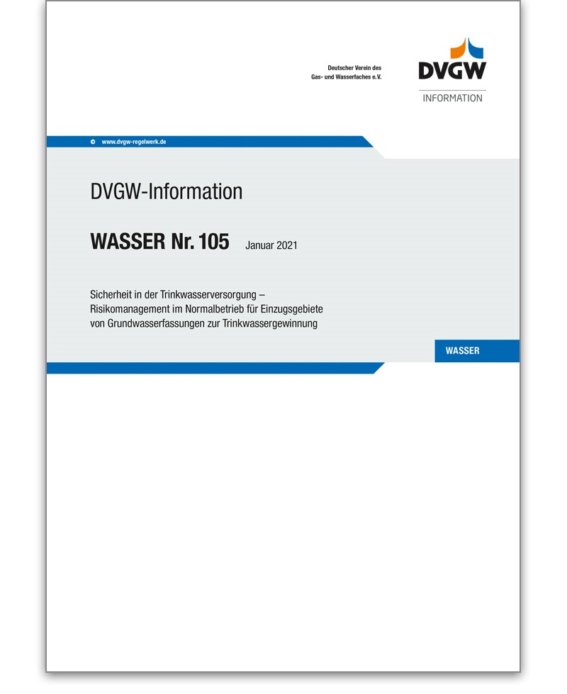 DVGW-Information Wasser Nr. 105 Ausgabe 2021