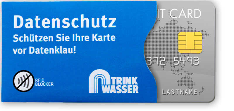  Etui Cardguard mit Logo "Trinkwasser"