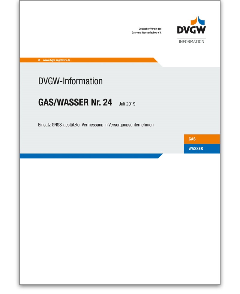 DVGW-Information Gas/Wasser Nr. 24 Ausgabe 2019