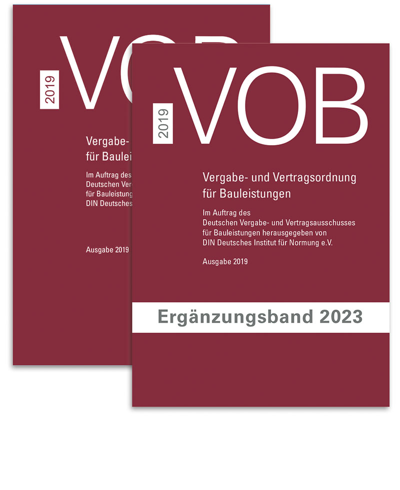 Buchpaket VOB Gesamtausgabe 2019 + Ergänzungsband 2023