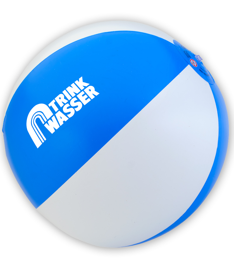 Wasserball mit Trinkwasser-Logo