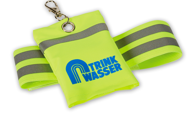 Reflektor-to-go mit Logo "Trinkwasser"