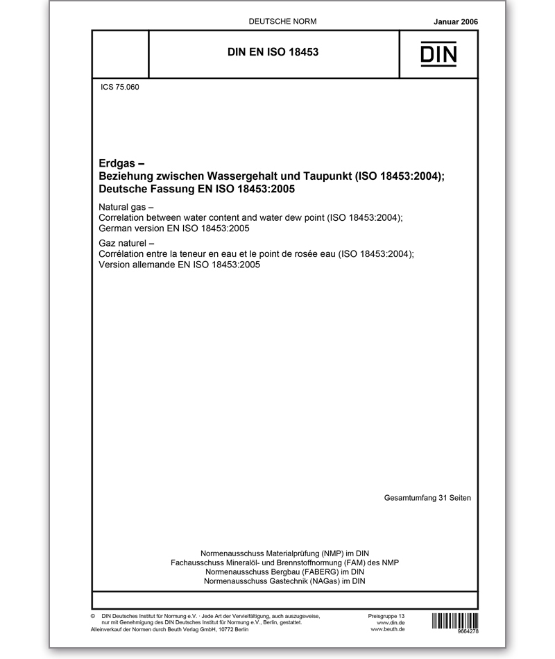 DIN EN ISO 18453 Ausgabe 2006